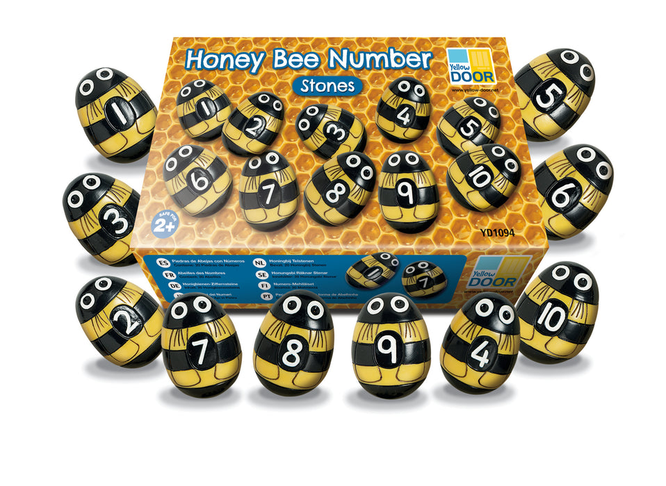 Honey Bee Number Stones