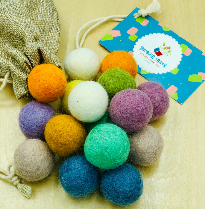 Papoose Felt Balls:Spring