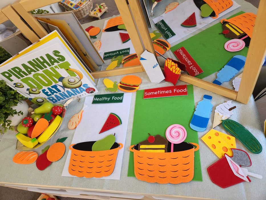 Felt Food Sorting Game