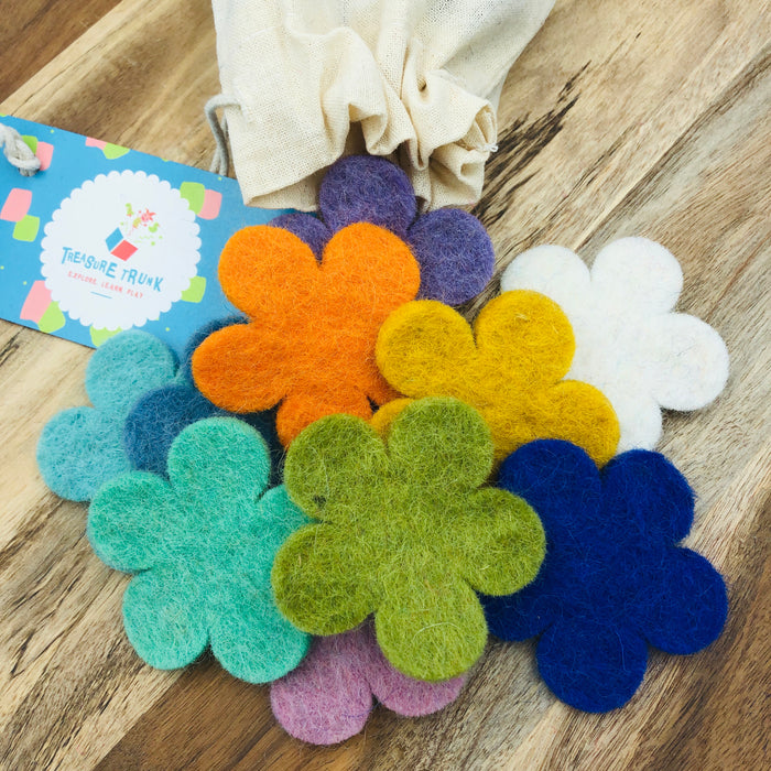 Papoose Felt Flowers: Spring