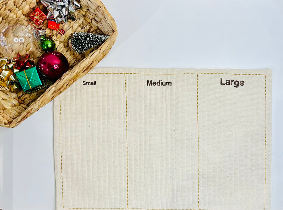 Sorting Mat: Small, Medium & Large