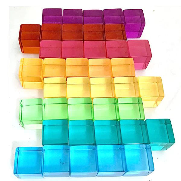 Papoose Bright Lucite Cubes