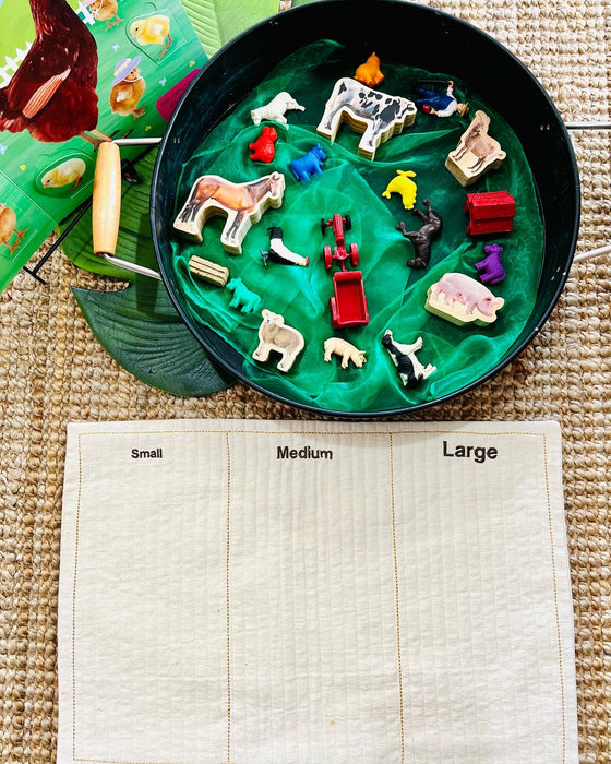 Sorting Mat: Small, Medium & Large (last 2) - Hooked On Learning