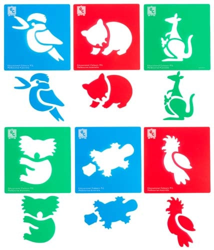 Stencil: Australian Animals set 1