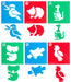 Stencil: Australian Animals set 1